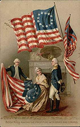 BETSY ROSS AND THE AMERICANA FLAG