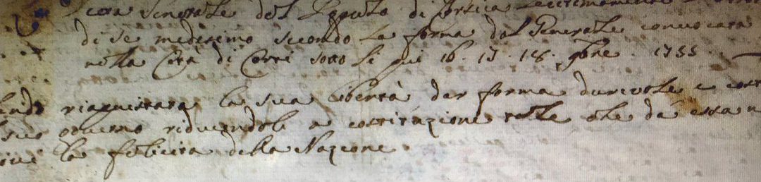LA COSTITUZIONE PAOLINA DELLA CORSICA. 1755