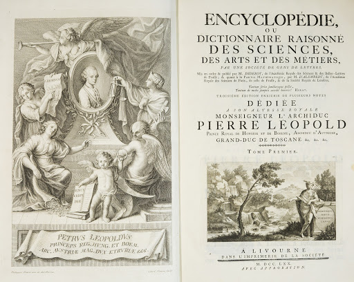 L’ENCICLOPEDIA o Dizionario ragionato delle scienze, delle arti e dei mestieri