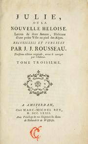 JULIE OU LA NOUVELLE HELOISE